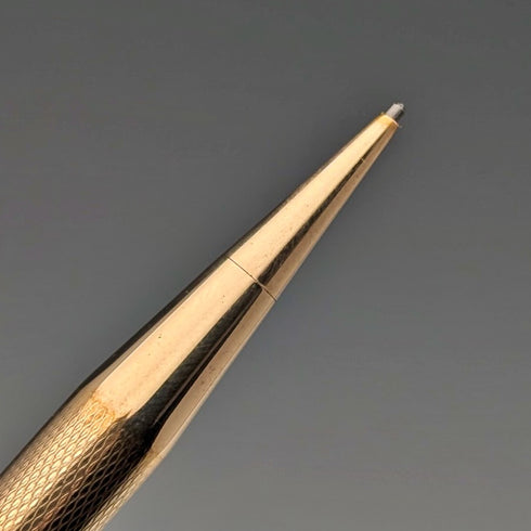 British Vintage Yard O' Red Rolled Gold Propelled Pencil in Case